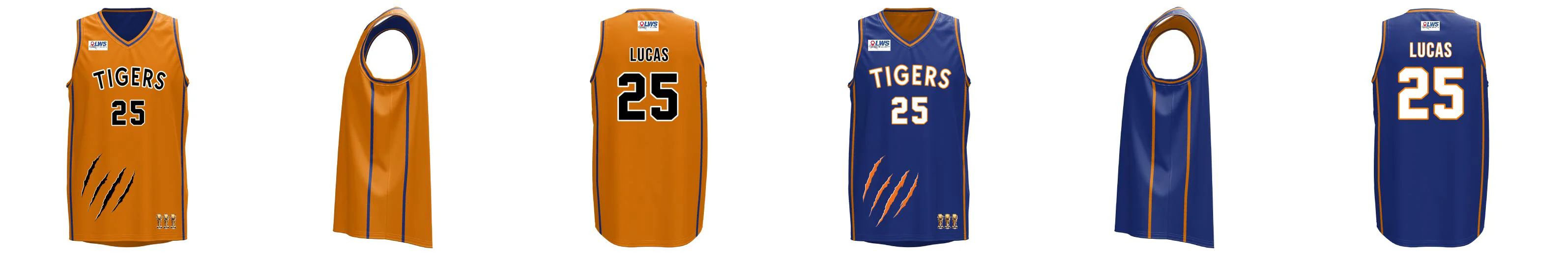 VIC Core V-Neck Reversible Basketball Singlet Navy and White Design Your Own Custom