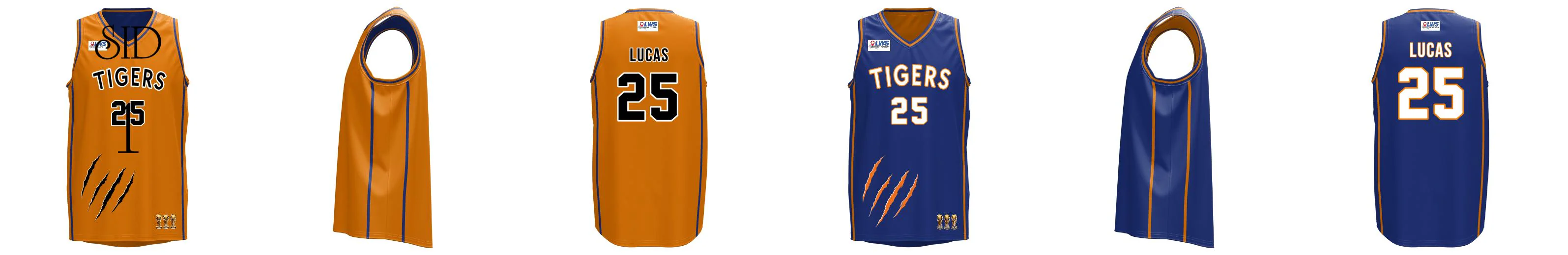 VIC Core V-Neck Reversible Basketball Singlet Navy and White Design Your Own Custom