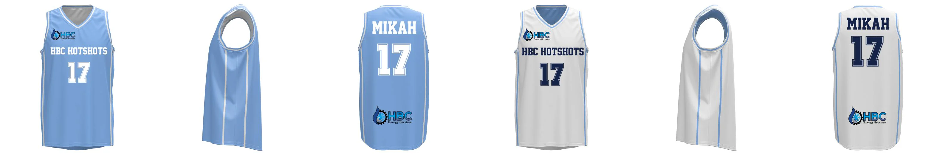VIC Core V-Neck Reversible Basketball Singlet Navy and White Design Your Own Custom
