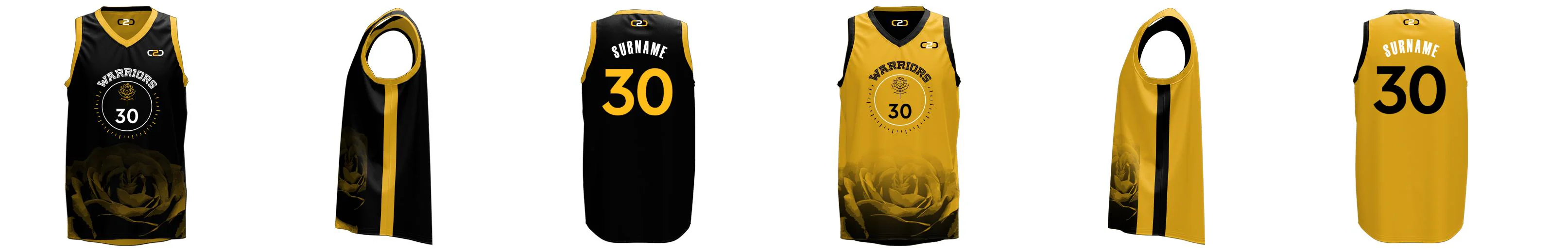 Warriors City Core V Reversible Basketball Singlet Design Your Own