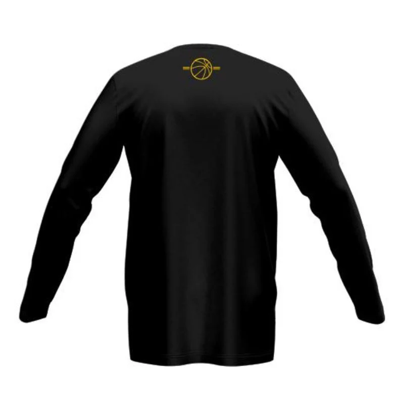 West Sydney United HP Long Sleeve Warm Up Top Black - Image 2