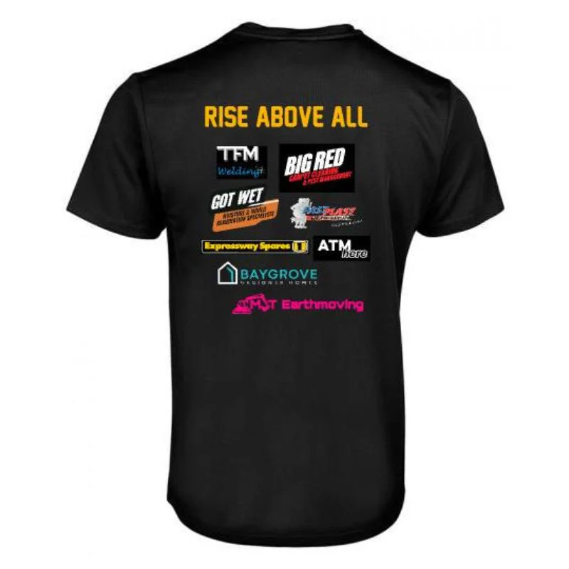 Western Phoenix Football Training Tee Black Kids Adults - Image 2