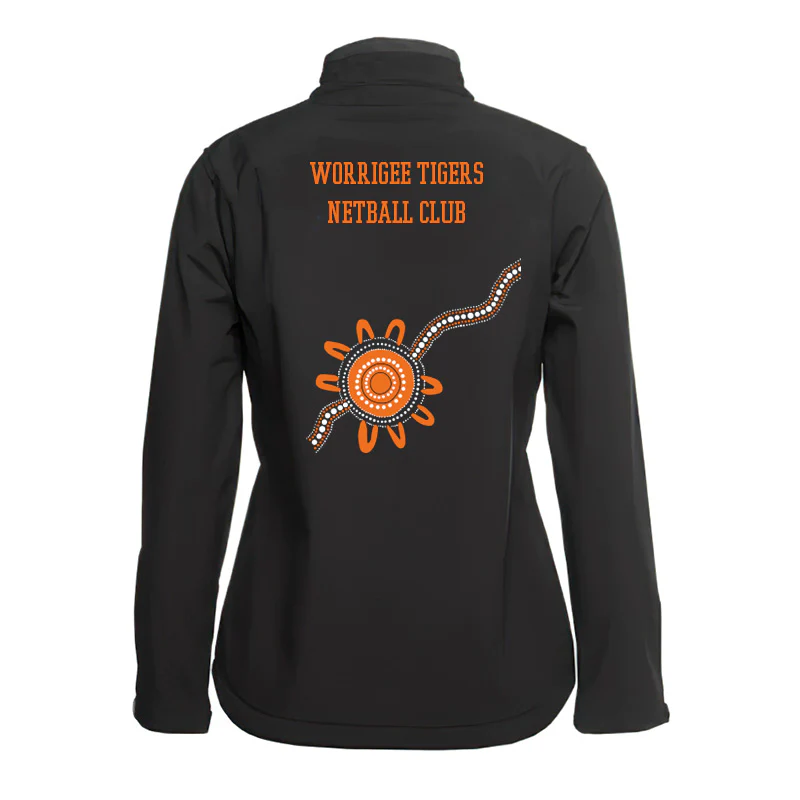 Worrigee Tigers Ladies Water Resistant Softshell Jacket - Image 2