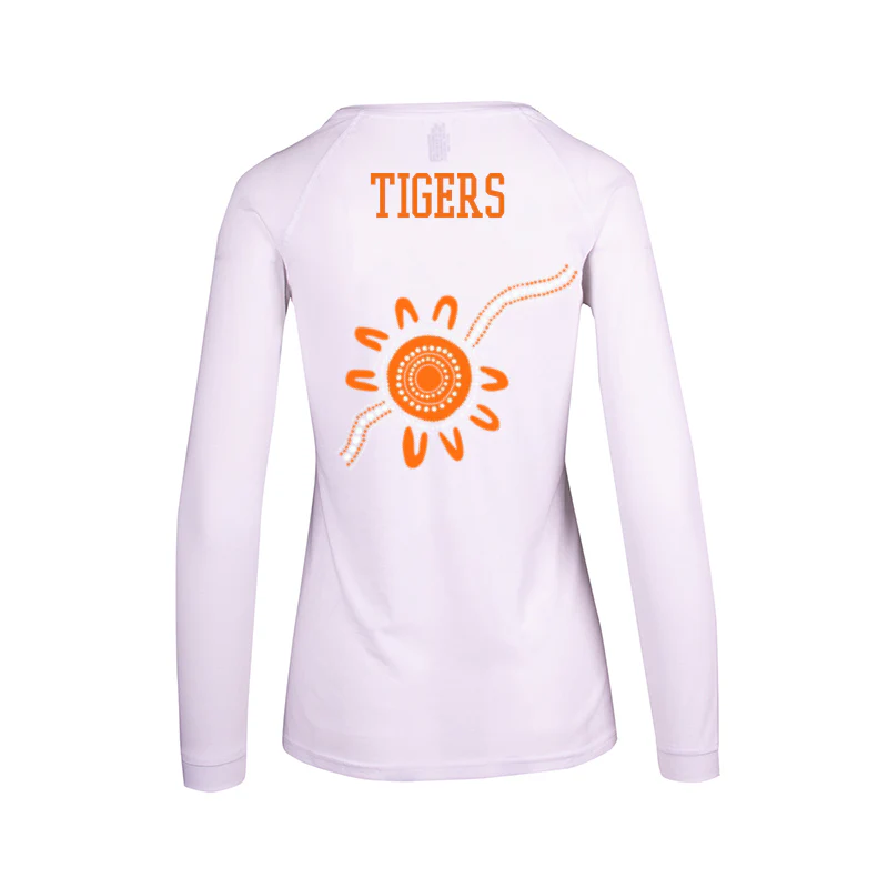 Worrigee Tigers Long Sleeve Tee Ladies White - Image 2