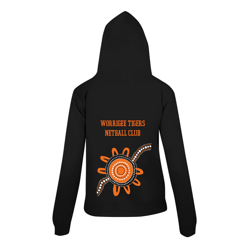 Worrigee Tigers Team Hoodie Ladies/Kids - Image 2