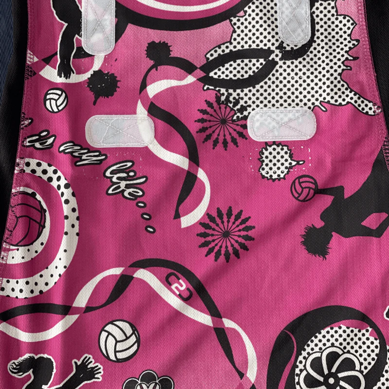 Zest Netball Dress Pink/Black - Image 3